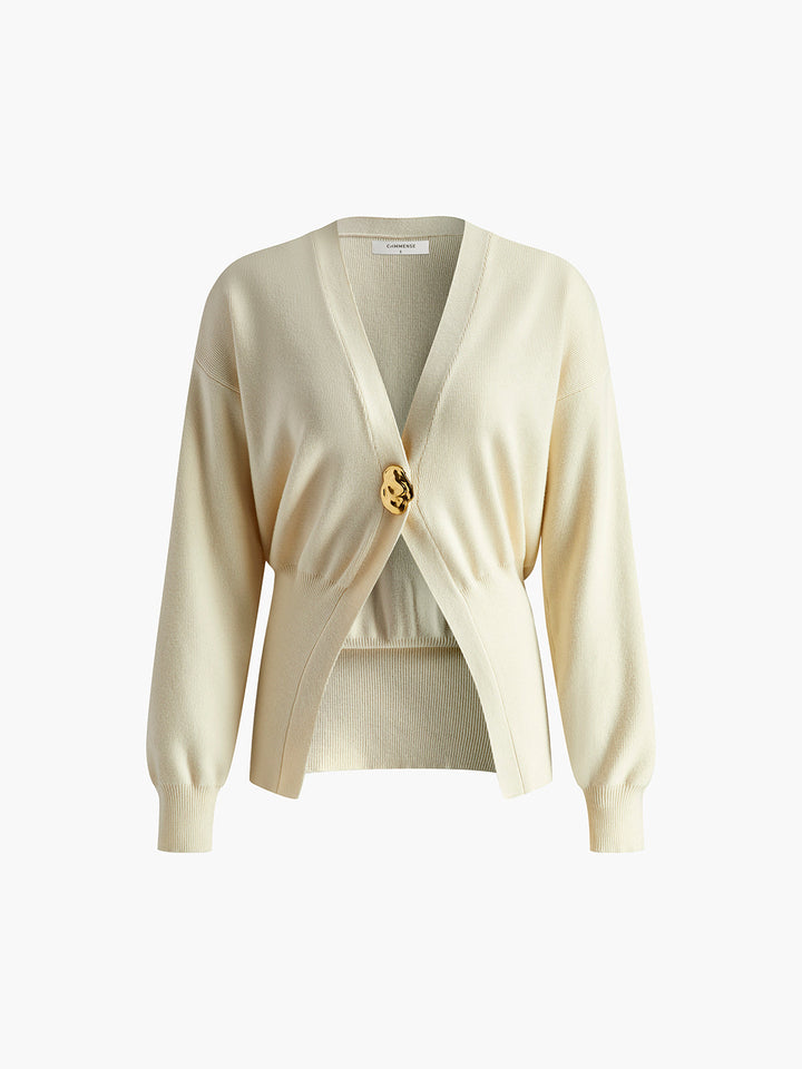 Levoire | Manteau Avec Boutons Dorés Kreemipuna