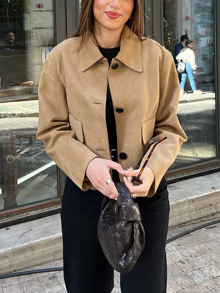 Levoire | Veste À Col Boutonnière Douce