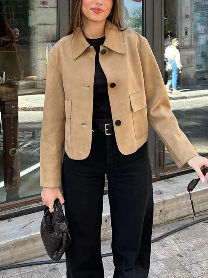 Levoire | Veste À Col Boutonnière Douce