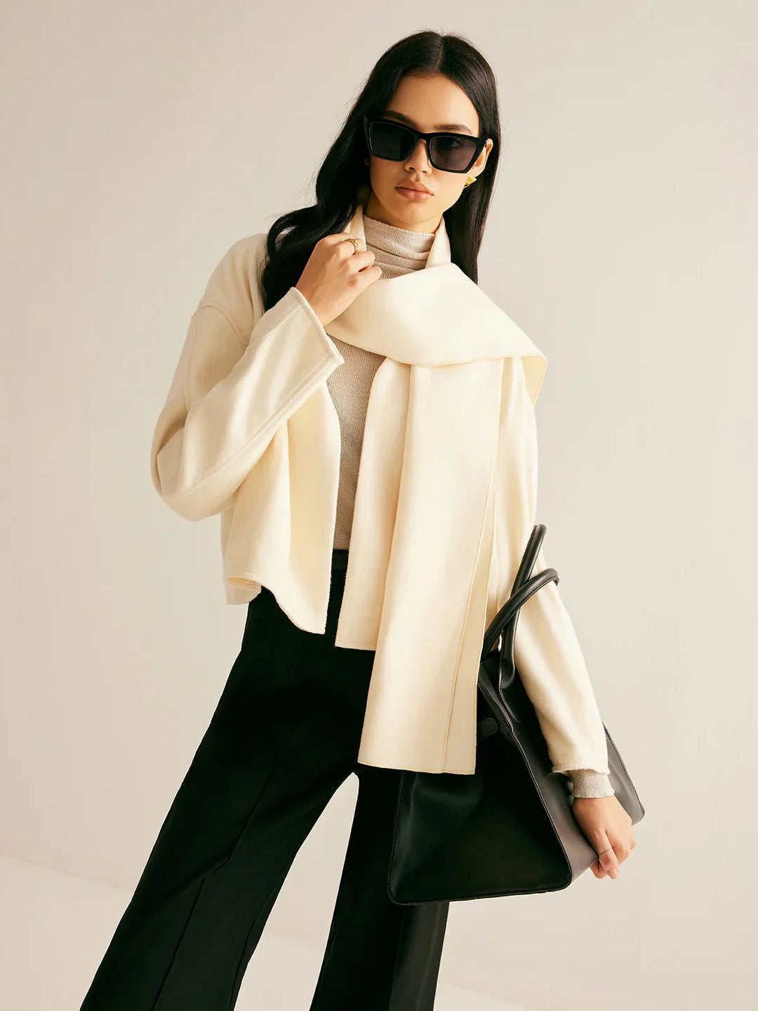 Levoire | Veste Courte Avec Foulard