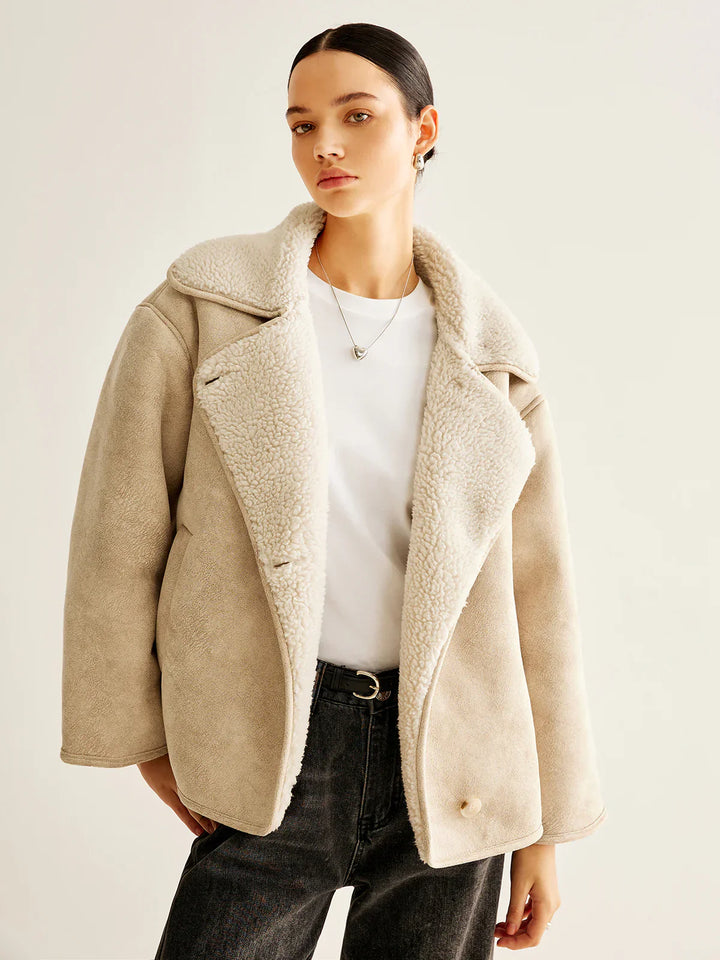 Levoire | Blend Button Veste Polaire Beige