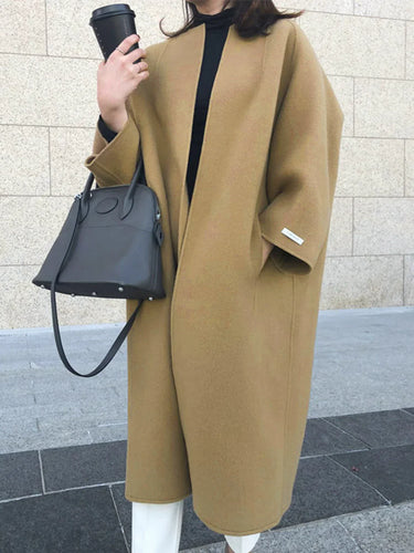 Levoire | Manteau Long En Laine Élégant