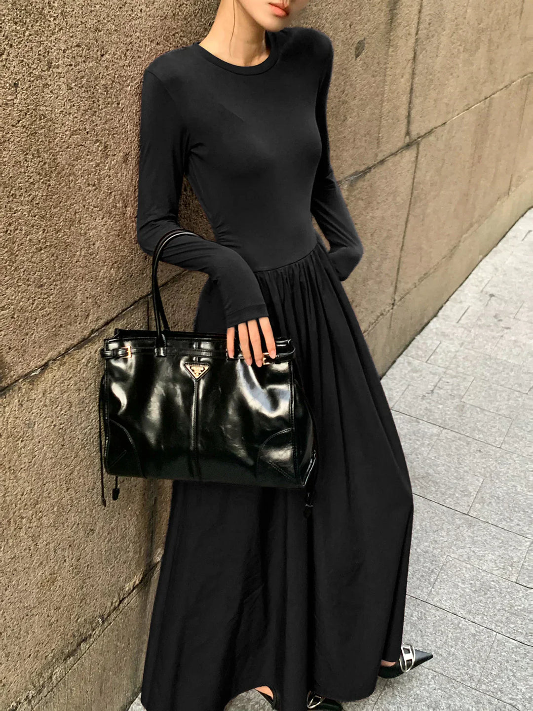 Levoire | Robe À Manches Longues Incurvées