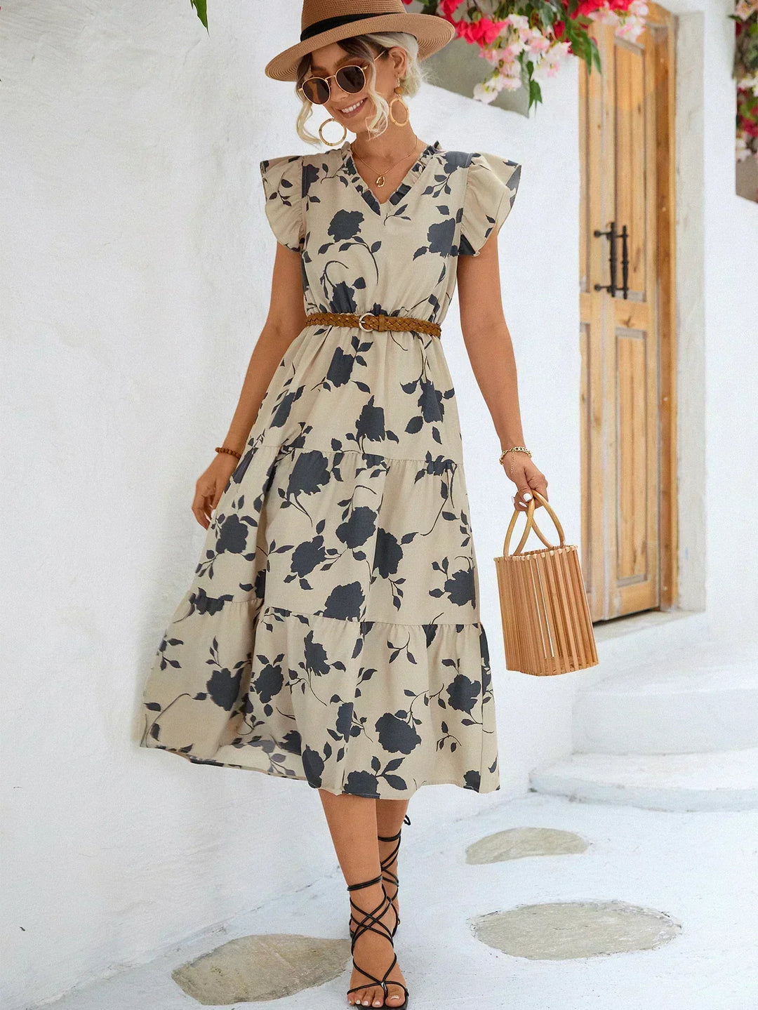 Levoire | Robe d'été élégante avec imprimé