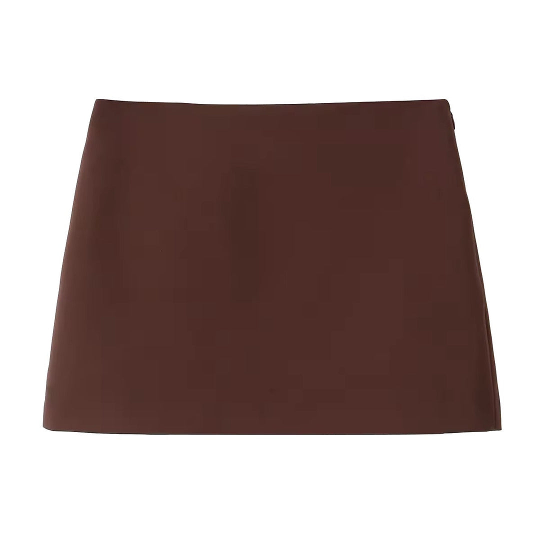 Levoire | Ensemble Deux Pièces Comprenant Veste Et Mini Jupe En Marron