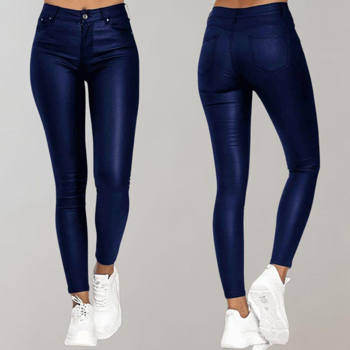 Levoire | Et Pantalons En Cuir Confortables Pour Femmes Bleu