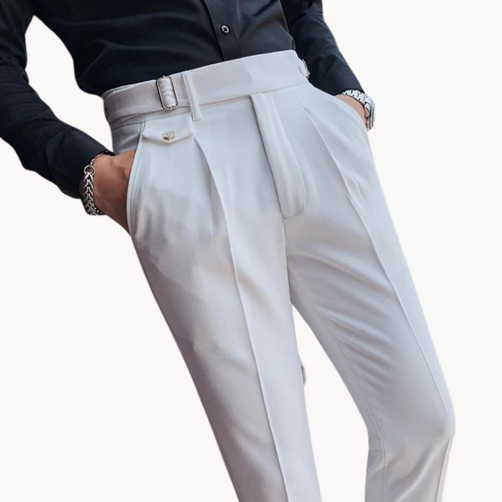 Levoire | Pantalons Élégants Récolte De Vin Style Britannique Et Coupe Confortable