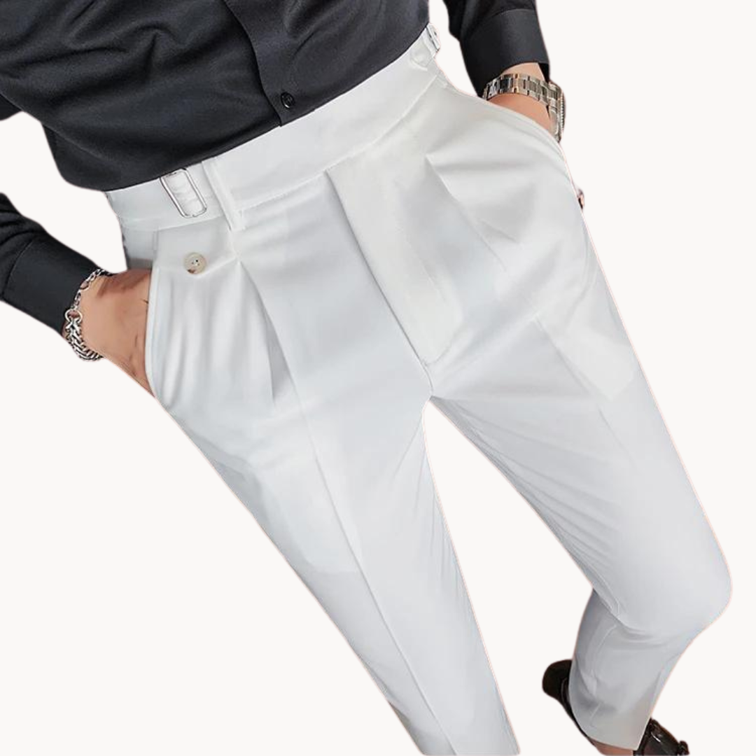 Levoire | Pantalons Élégants Récolte De Vin Style Britannique Et Coupe Confortable