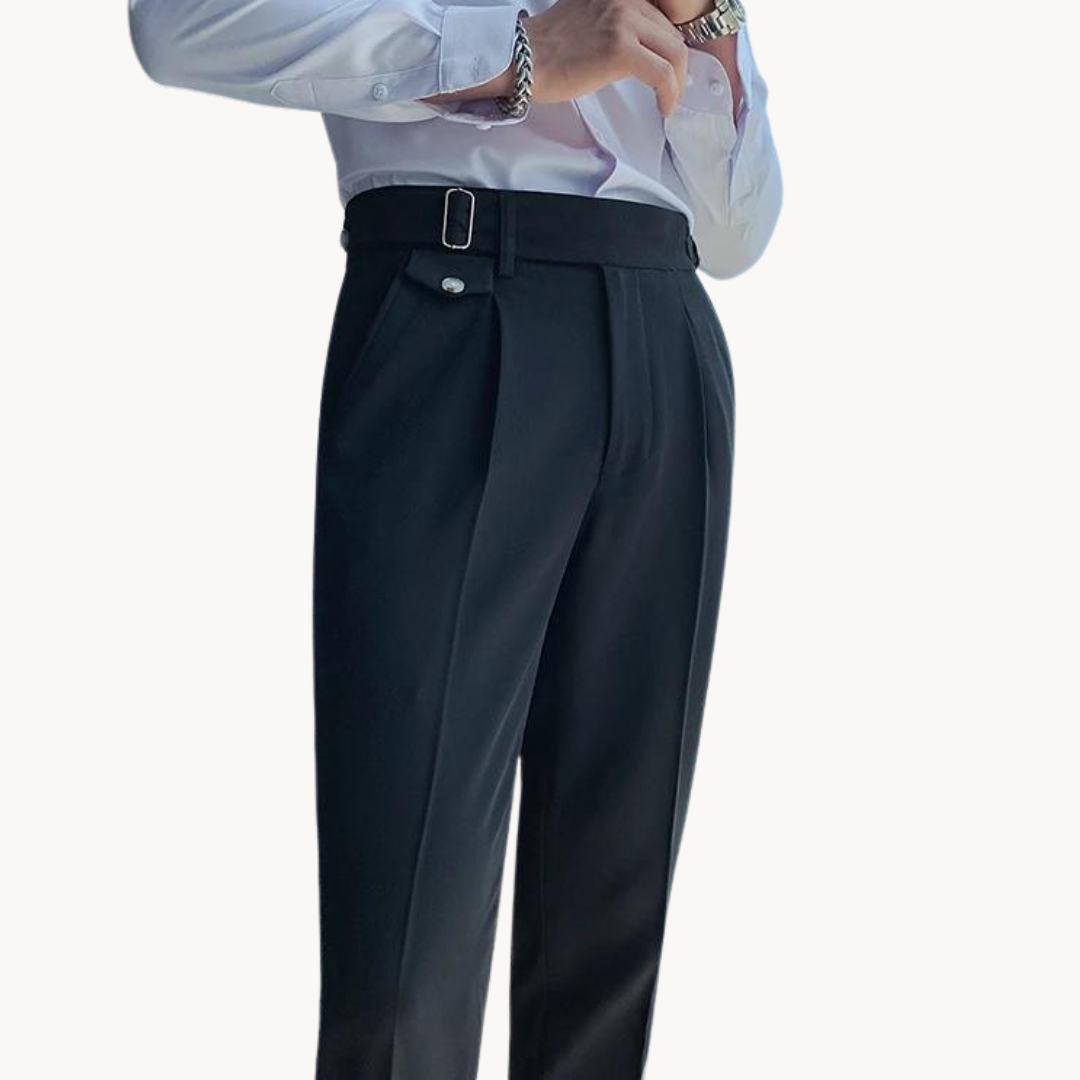 Levoire | Pantalons Élégants Récolte De Vin Style Britannique Et Coupe Confortable