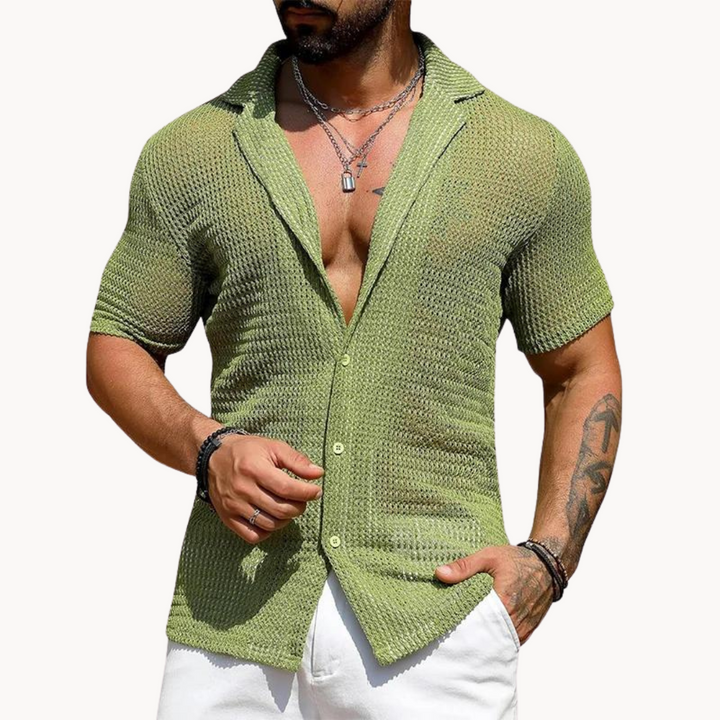 Levoire | Chemise en tricot à corps creux Vert