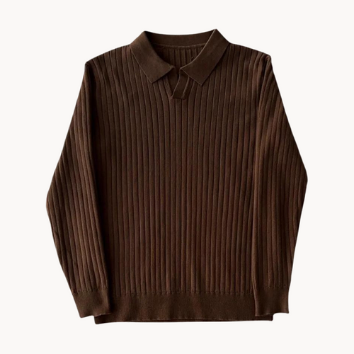 Levoire | Chemise À Col Ouvert Manches Longues Style De Transition Intemporel