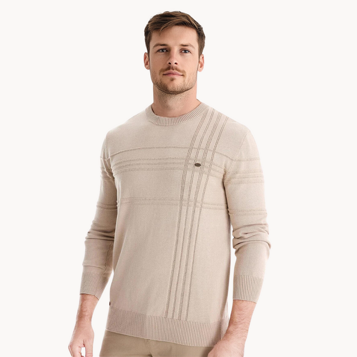 Levoire | Sweatshirt À Carreaux Beige