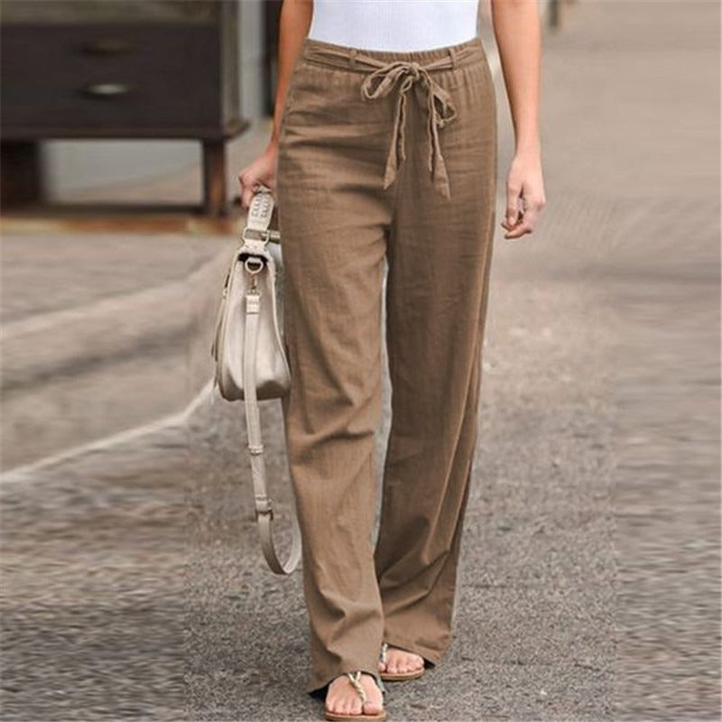 Levoire | Pantalons En Coton Pour Femmes Marron