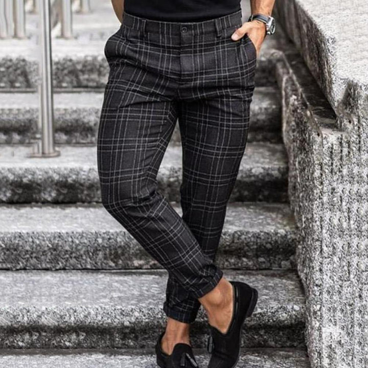 Levoire | Chris Lässig Chino Un Pantalon Homme Élégant & Cool Noir