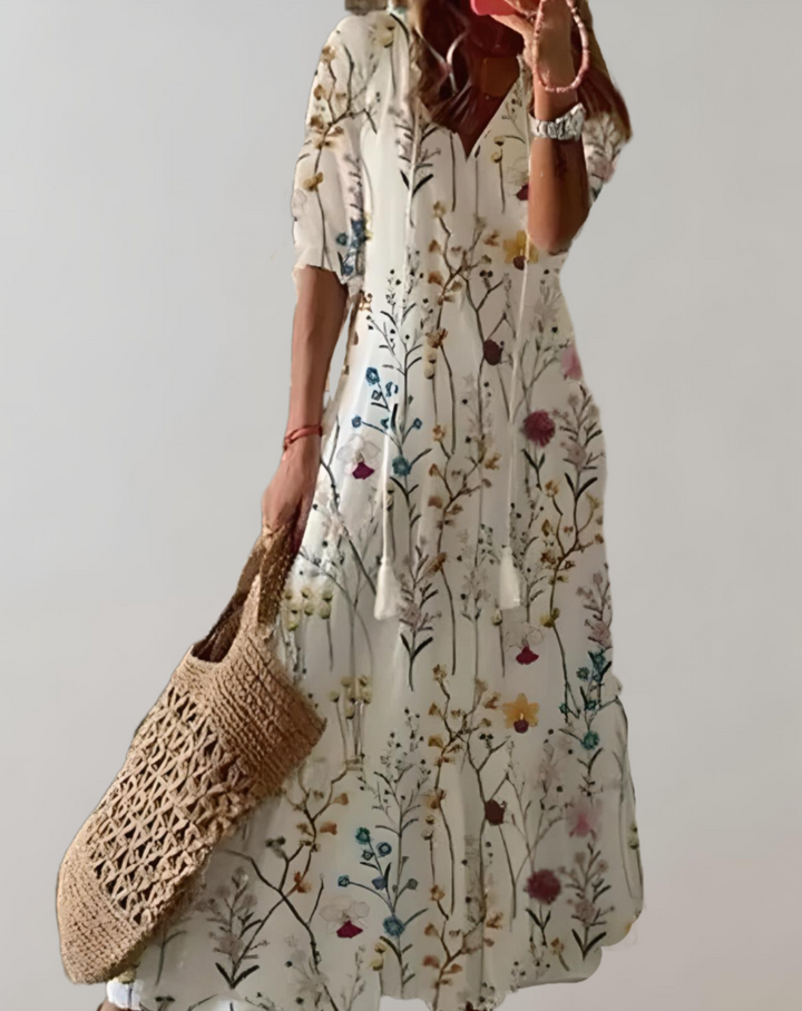 Levoire | Robe D'Été Longue Maxidress Pour Femmes Fleuri