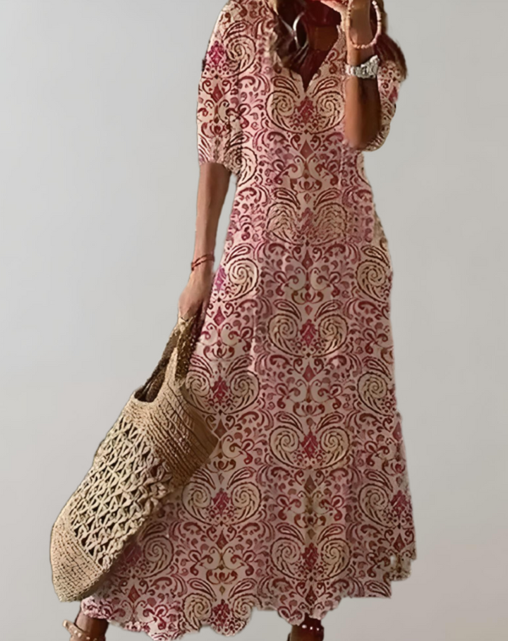 Levoire | Robe D'Été Longue Maxidress Pour Femmes Rosa