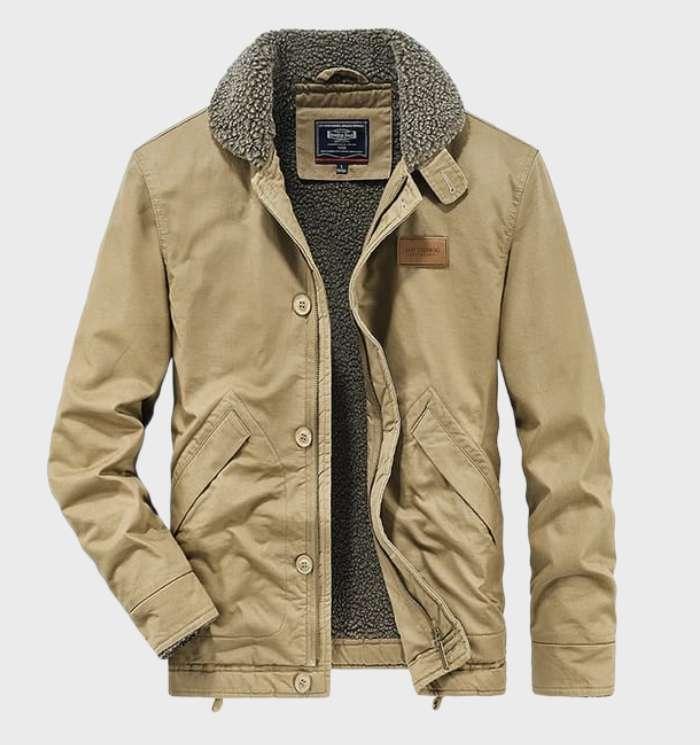 Levoire | Manteau Imperméable Pour Hommes Khaki