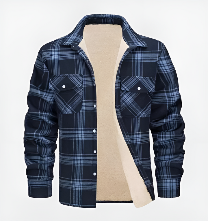 Levoire | Veste En Flanelle Pour Hommes Marine bleu