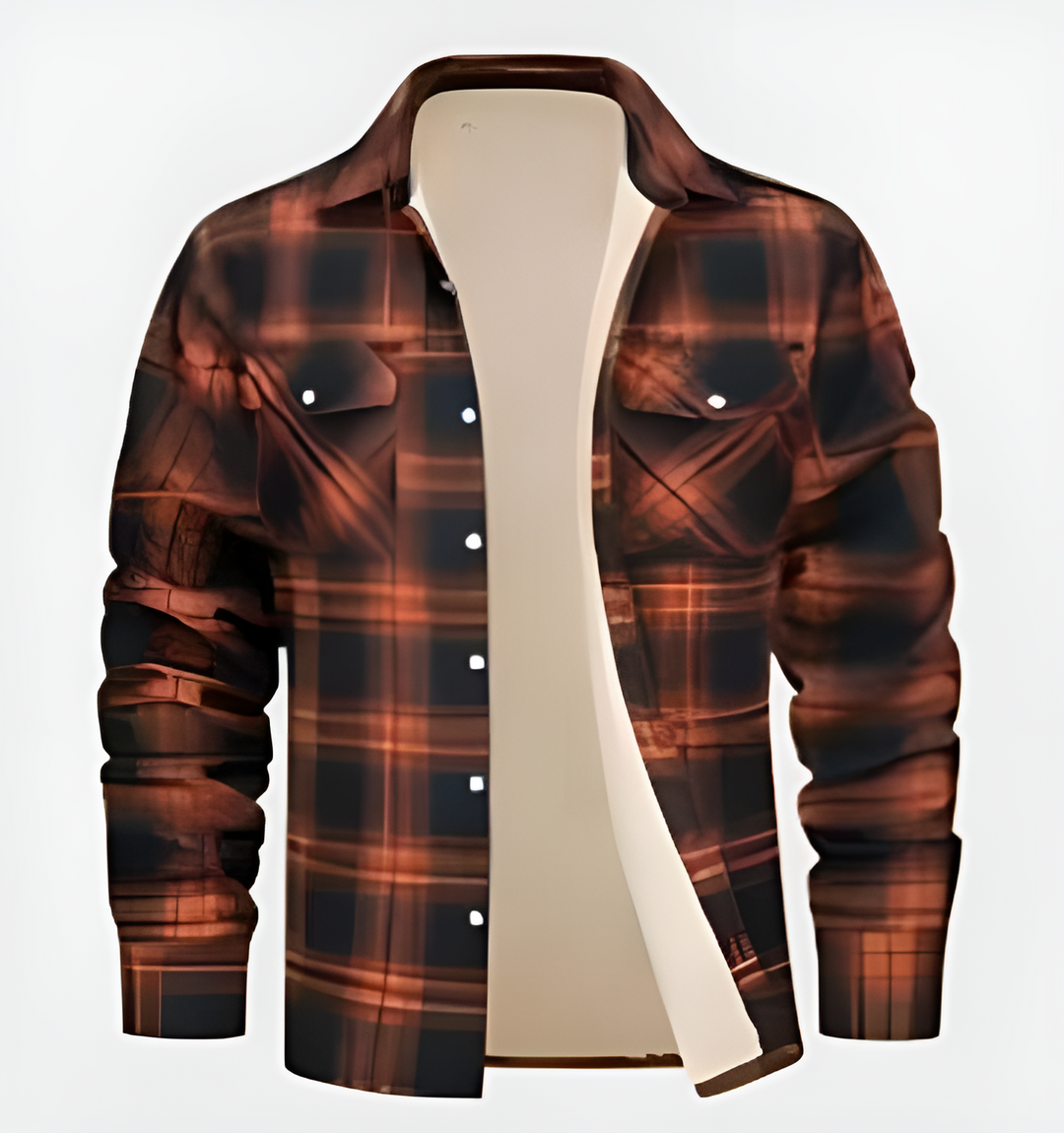 Levoire | Veste En Flanelle Pour Hommes Orange