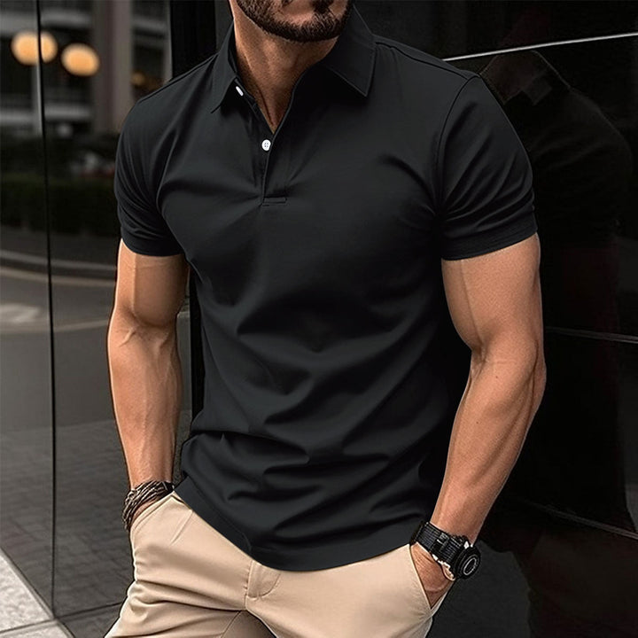 Levoire | T-Shirt Polo De Loisirs Pour Homme Noir