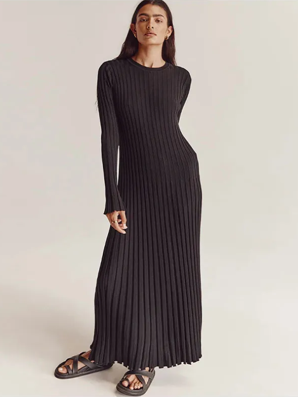 Levoire | Robe Maxi Tricotée Ajustée & Flatteuse