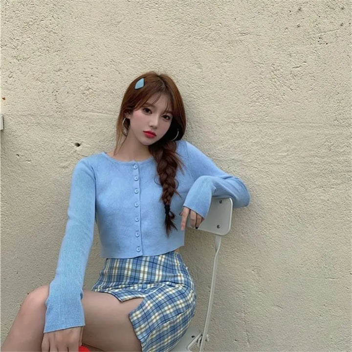 Levoire | Pull Avec Boutons Bleu Une taille pour tous