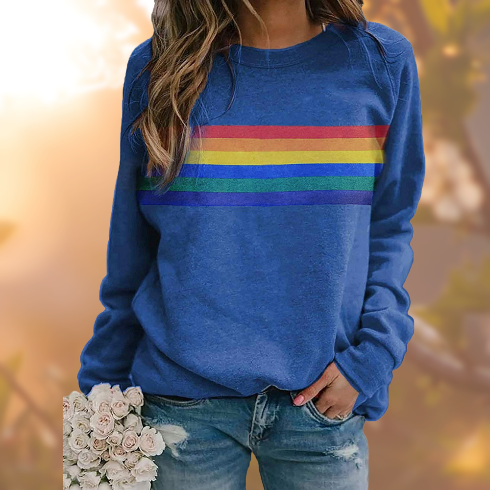 Levoire | Femme Pull-over à Col Ras Du Cou - L'hiver Bleu