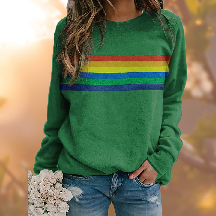 Levoire | Femme Pull-over à Col Ras Du Cou - L'hiver Vert