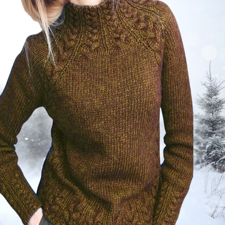 Levoire | Pull À Col Roulé Élégant Braun