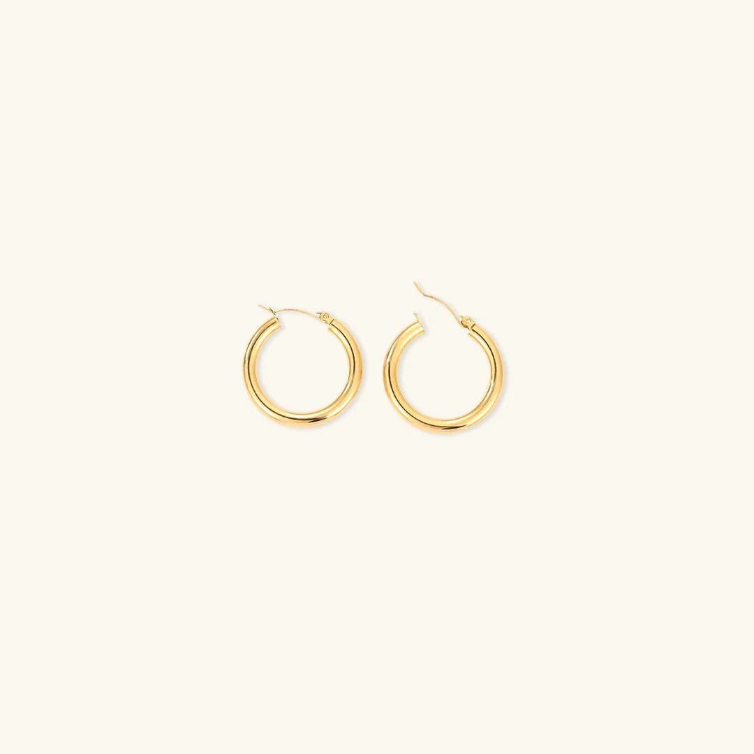 Levoire | Boucles D'Oreilles Rondes Larges Or 30 mm