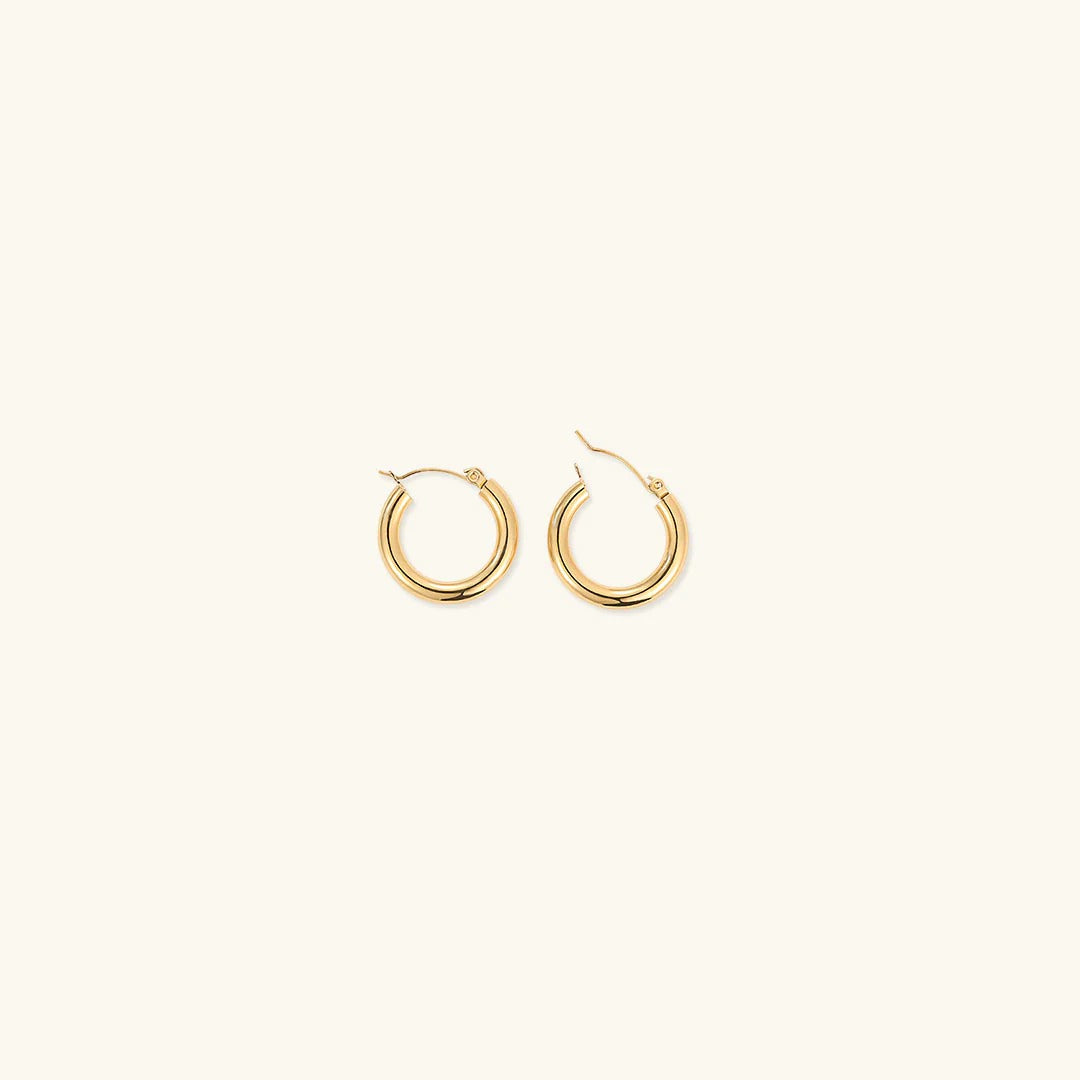 Levoire | Boucles D'Oreilles Rondes Larges Or 24 mm