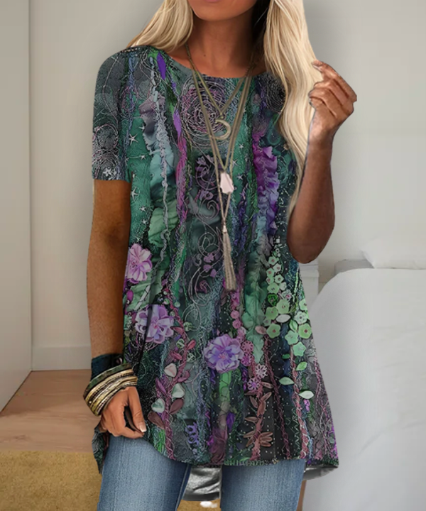 Levoire | T-Shirt D'Été Élégant Et Stylé Vert