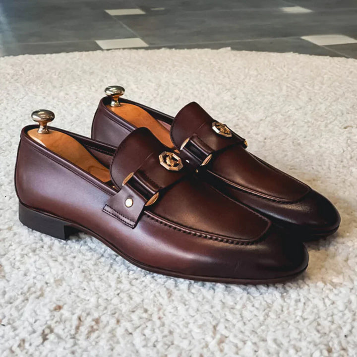 Levoire | Mocassins en Cuir Confortables et Stylés pour Femmes Braun