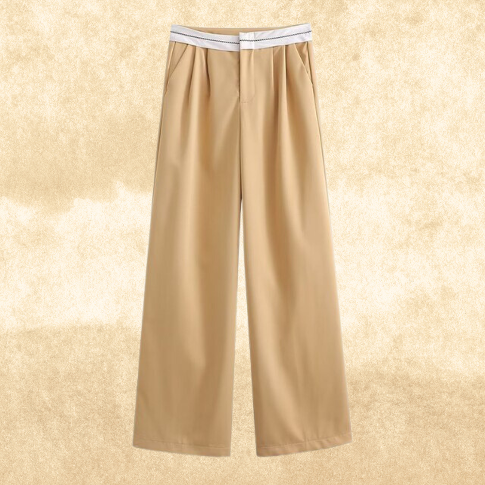 Levoire | Pantalon Weinlese Taille Haute Khaki