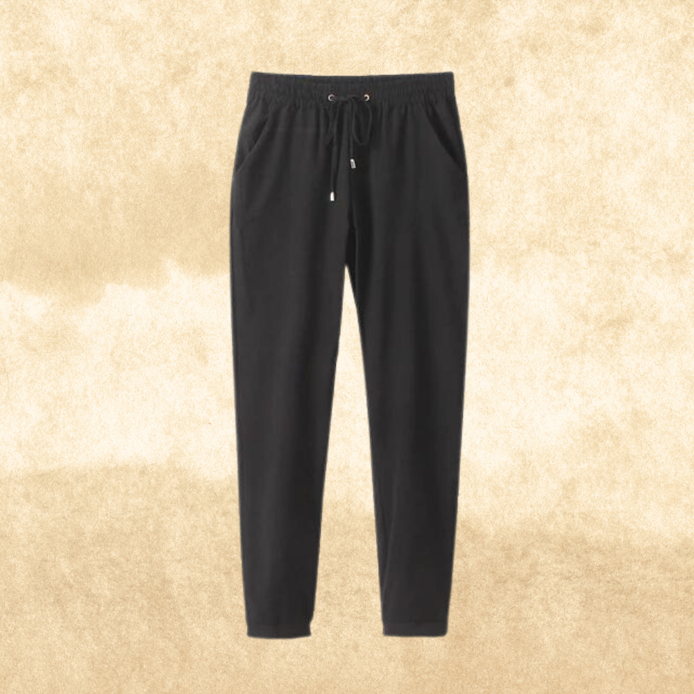 Levoire | Pantalon Femme Avec Taille Élastique Noir