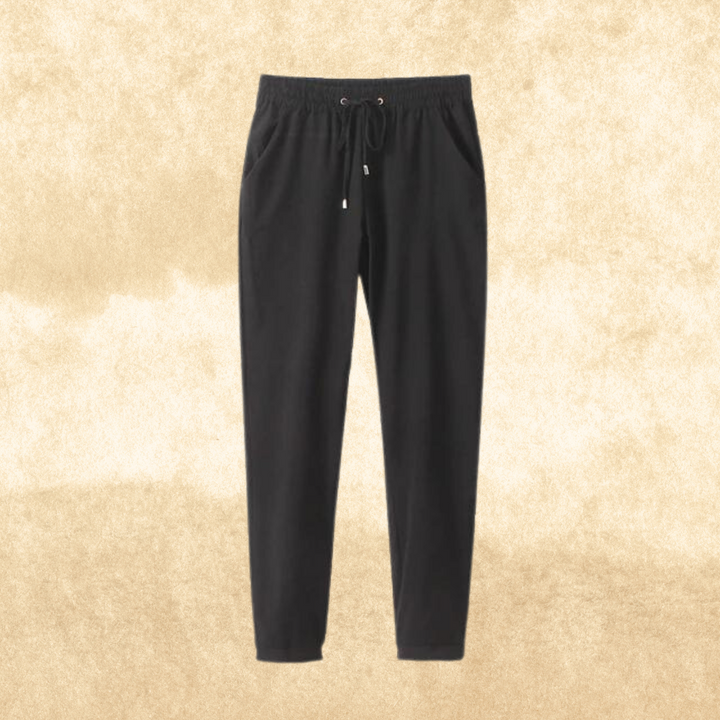 Levoire | Pantalon Femme Avec Taille Élastique Noir
