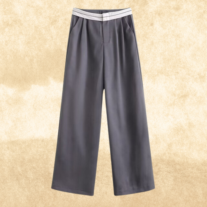 Levoire | Pantalon Weinlese Taille Haute Gris