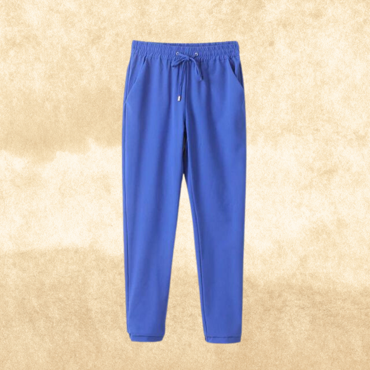 Levoire | Pantalon Femme Avec Taille Élastique Bleu