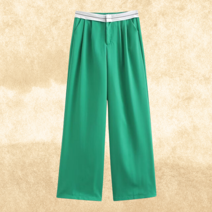 Levoire | Pantalon Weinlese Taille Haute Vert