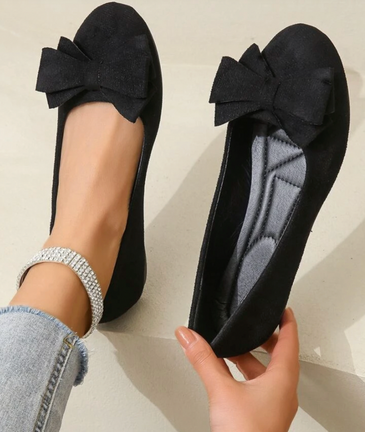 Levoire | Rubans Ballerines Orthopédiques Chaussures Femmes Noir