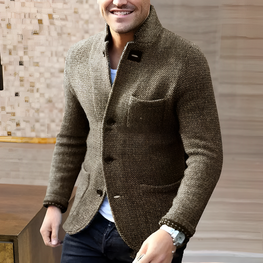 Levoire | Manteau Élégant De Récolte De Vin Pour Hommes Khaki