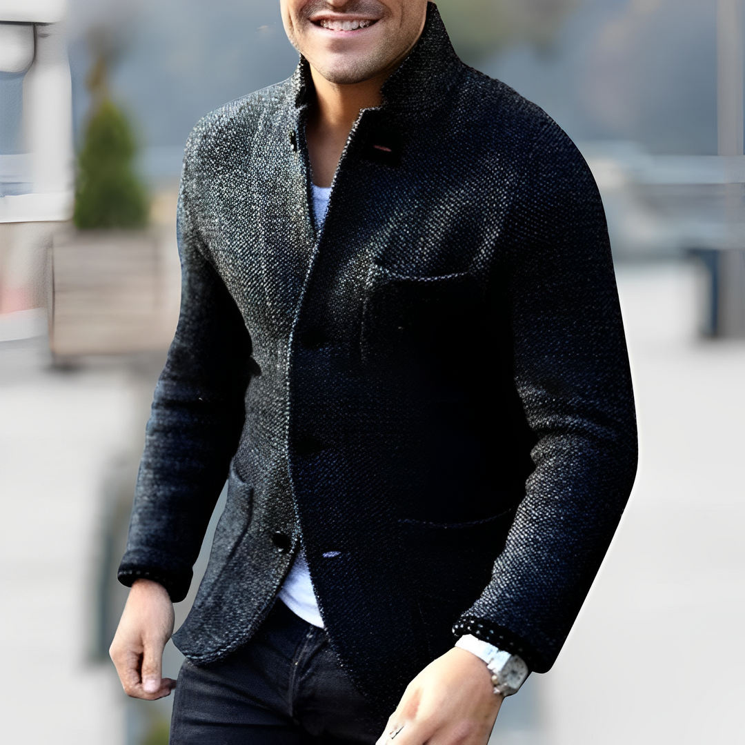 Levoire | Manteau Élégant De Récolte De Vin Pour Hommes Noir