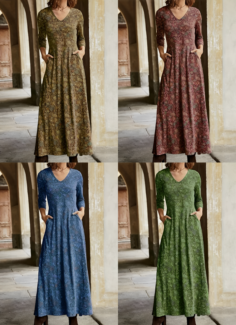 Levoire | Robe Maxi À Manches Longues Pour Femmes