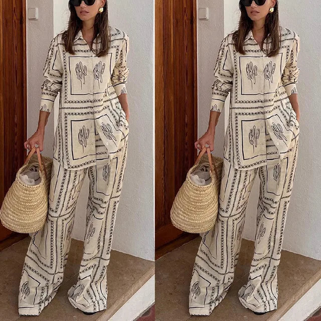 Levoire | Élégant Ensemble À Motifs Floraux Pour Le Printemps Et L'Été