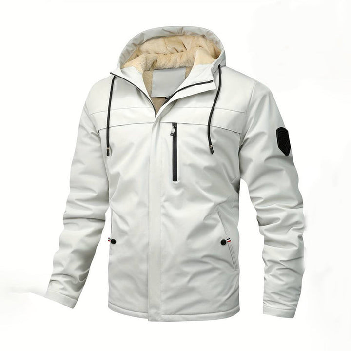 Levoire | Veste À Capuche En Polaire Chaude À Manches Longues Blanc