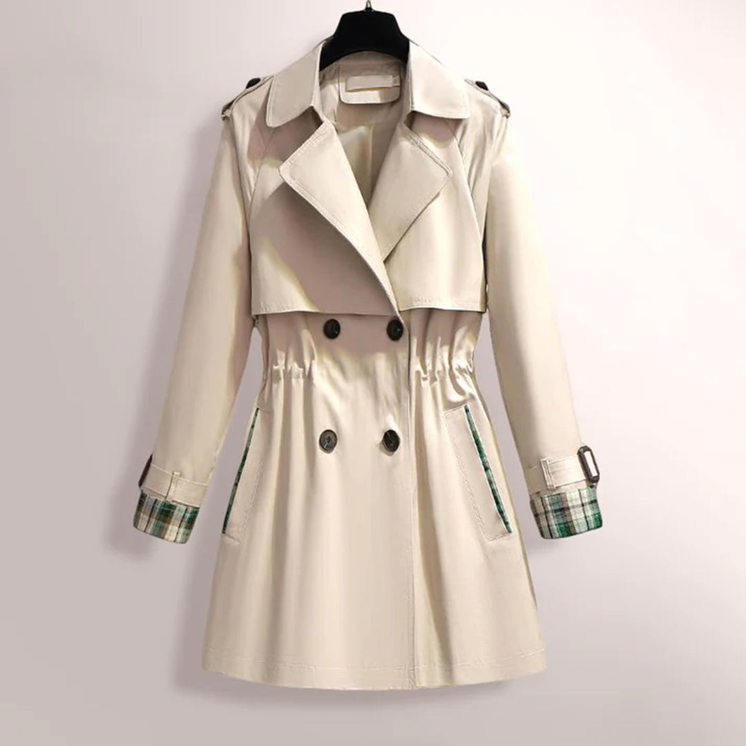 Levoire | Le Manteau À Col Volant À Manches Longues A Des Poches Beige