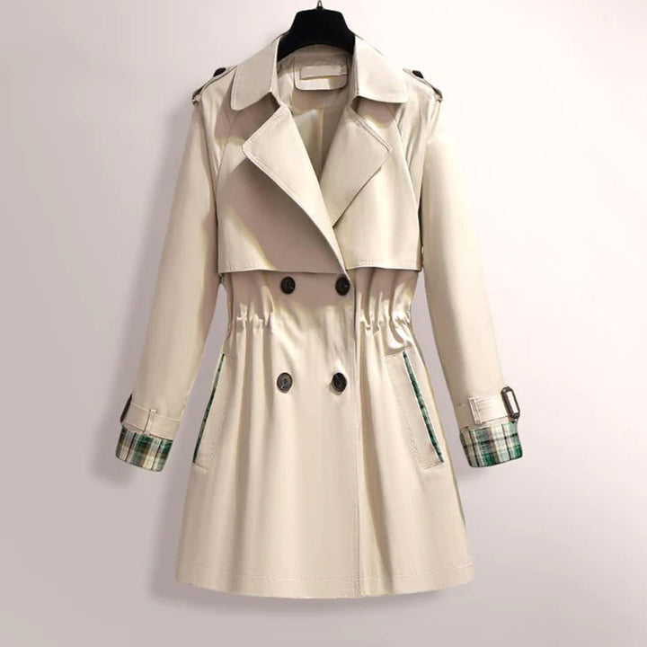 Levoire | Le Manteau À Col Volant À Manches Longues A Des Poches Beige