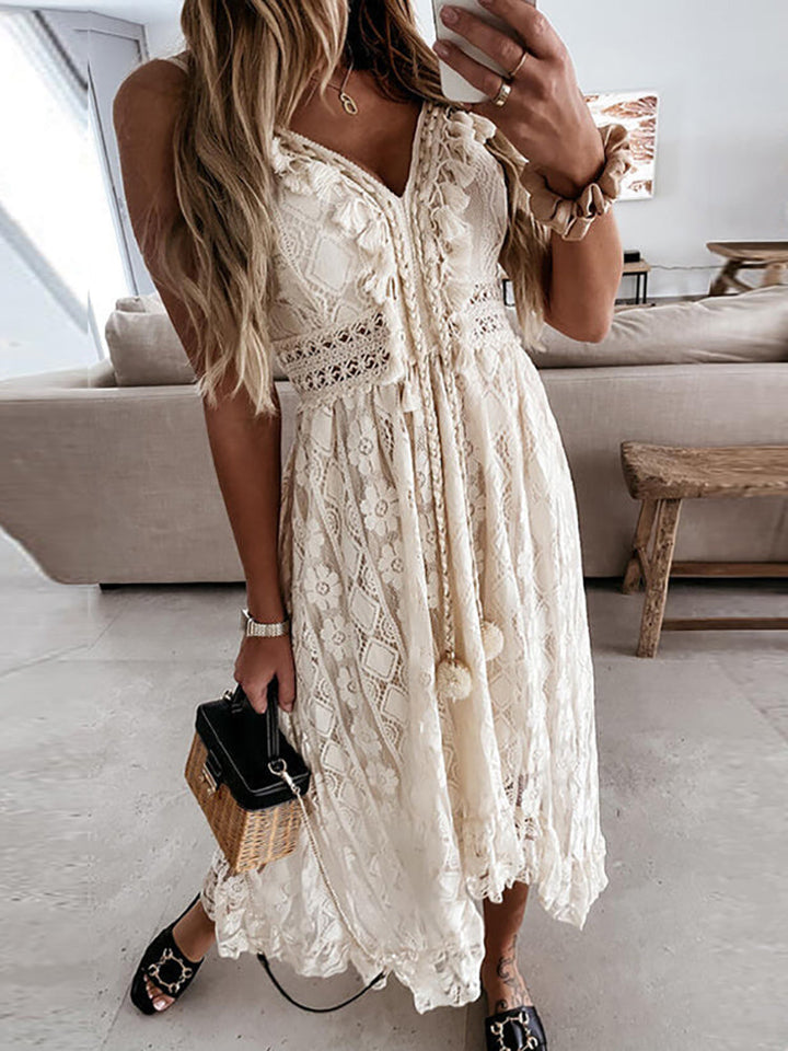 Levoire | Robe D'Été – Élégante Et Raffinée Robe Beige