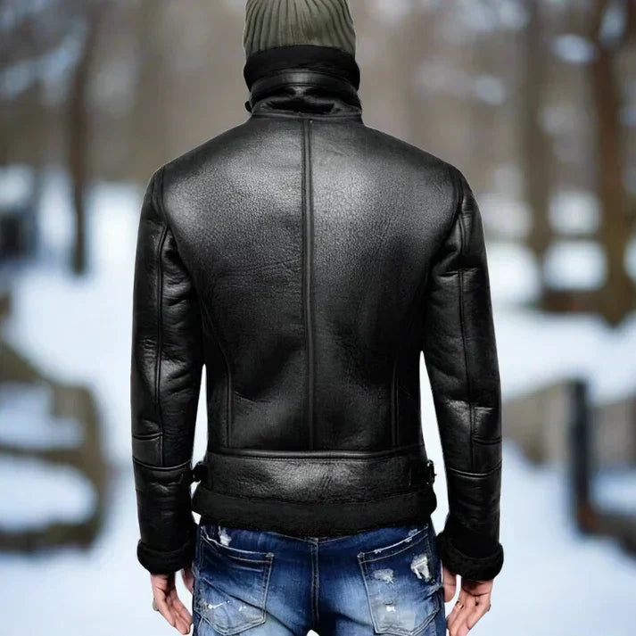 Levoire | Blouson Épais En Cuir Homme