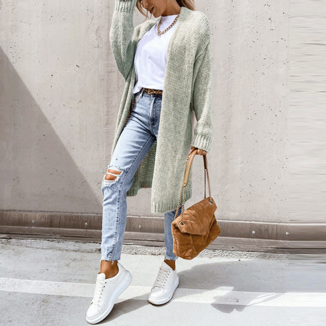Levoire | Veste Tricot Longue Confortable Pour Femmes